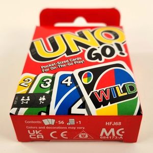 UNO GO! POCKET SIZED 3"×2" Factory Sealed Card Game